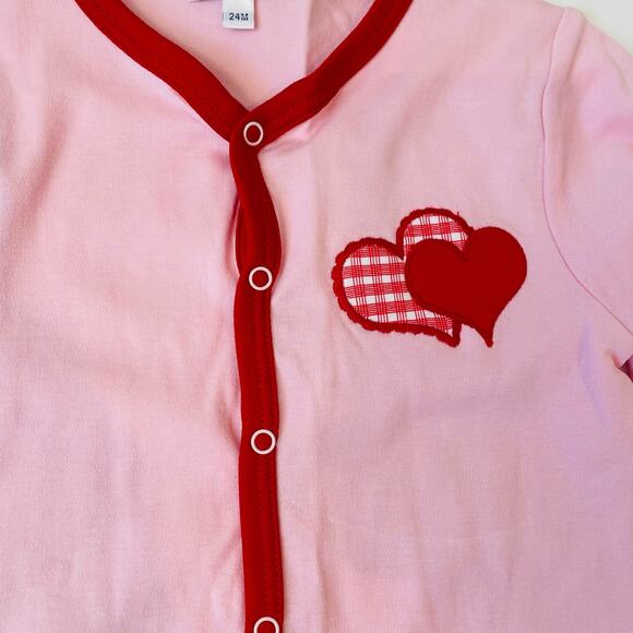 NWT Magnolia Baby 24M Love Applique Playsuit - Picture 2 of 5